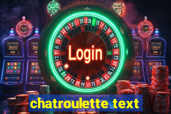 chatroulette text